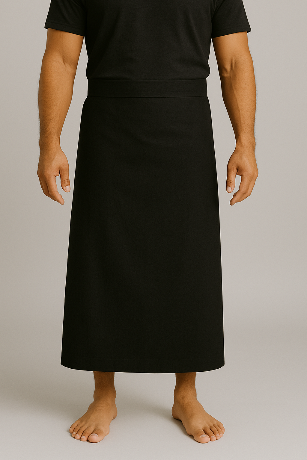 Ie Faitaga 100 Percent Polyester Fabric - Black And White, 14 Sizes, 2 Pockets (1 Piece)