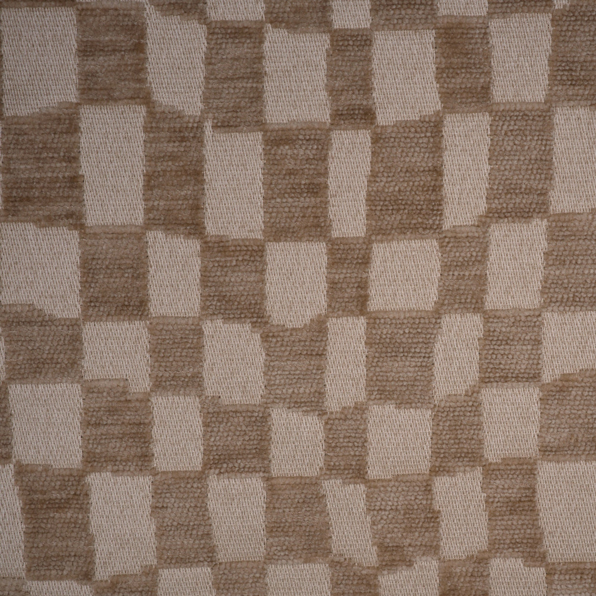 Chenille Upholstery Fabric Checkmate Checkered Design