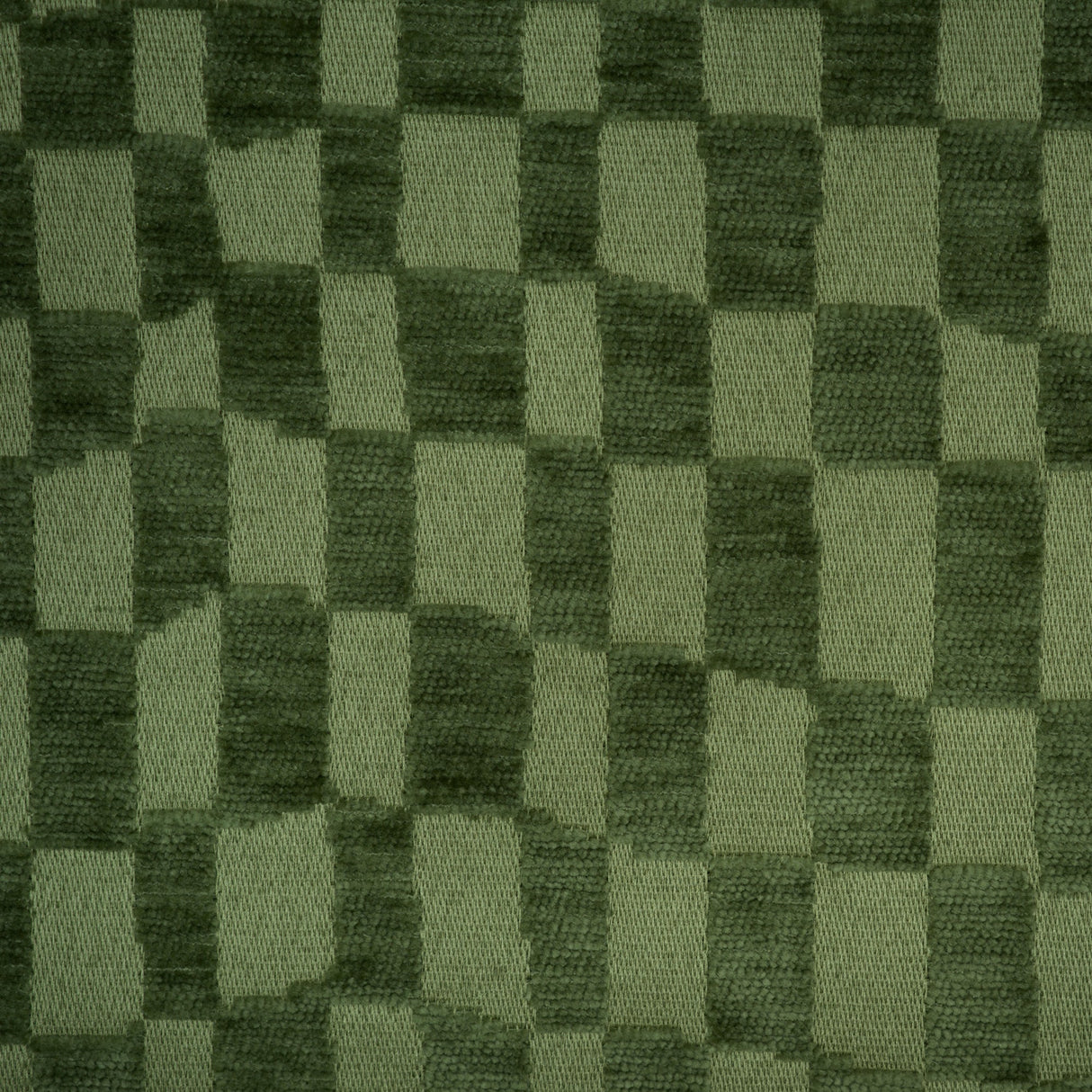 Chenille Upholstery Fabric Checkmate Checkered Design