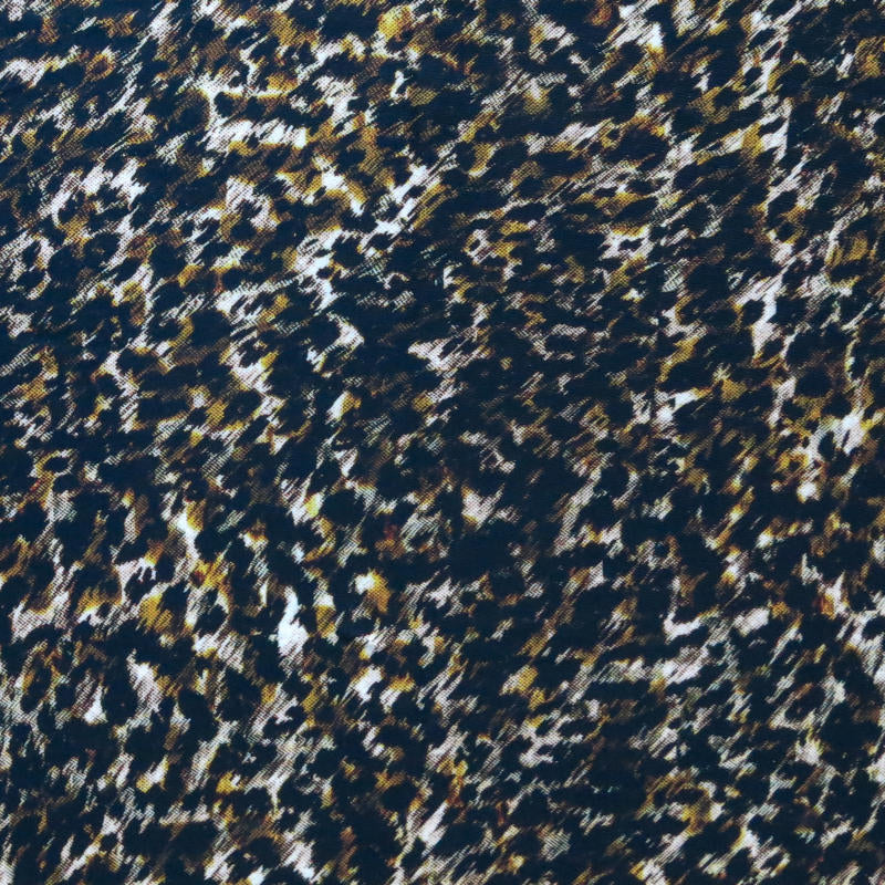 Poly Spandex Swimsuit Fabric Cheetah Print Brown 4-Way Stretch UPF 40+