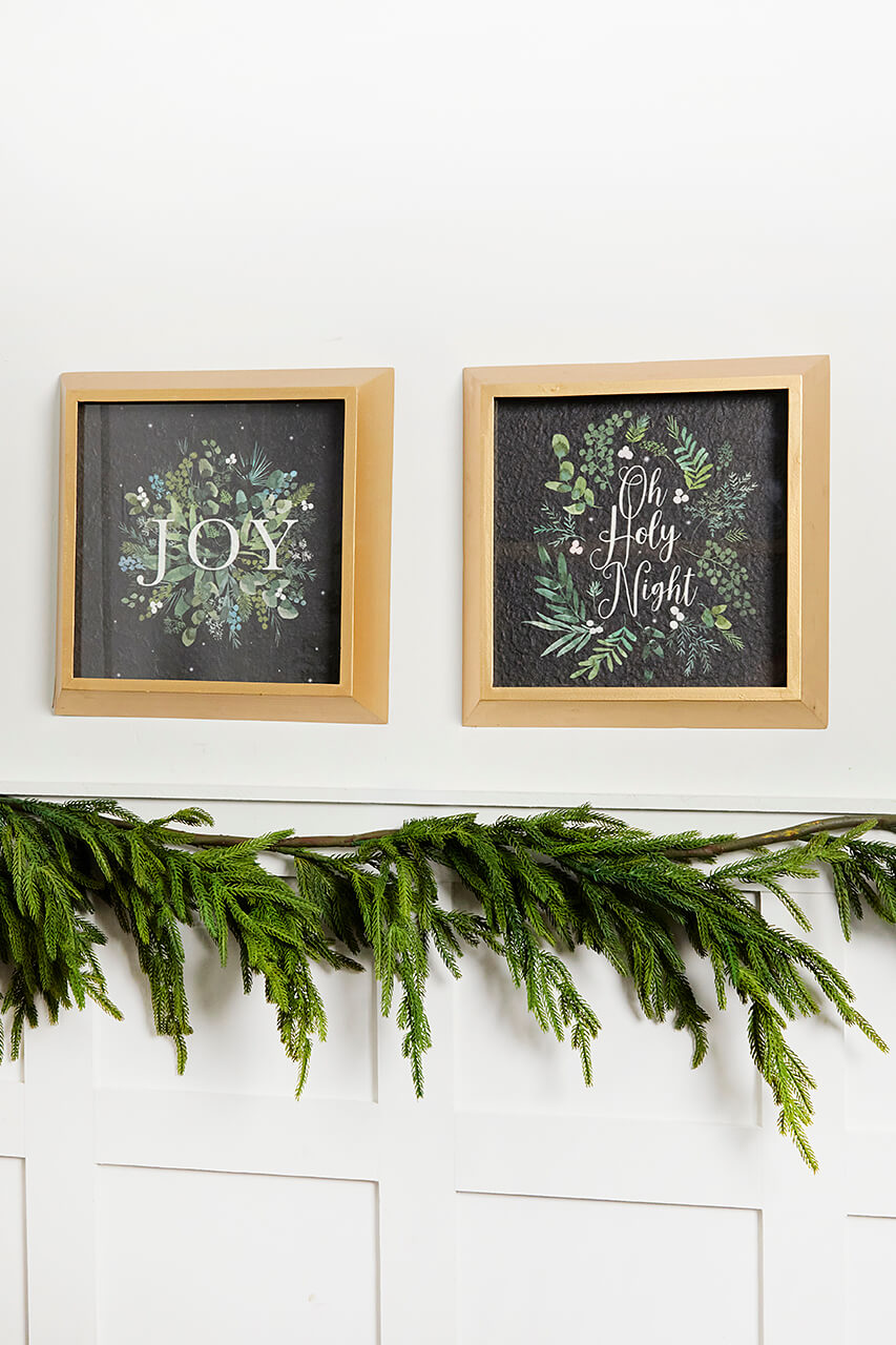 14” Botanical Wood Wall Decor