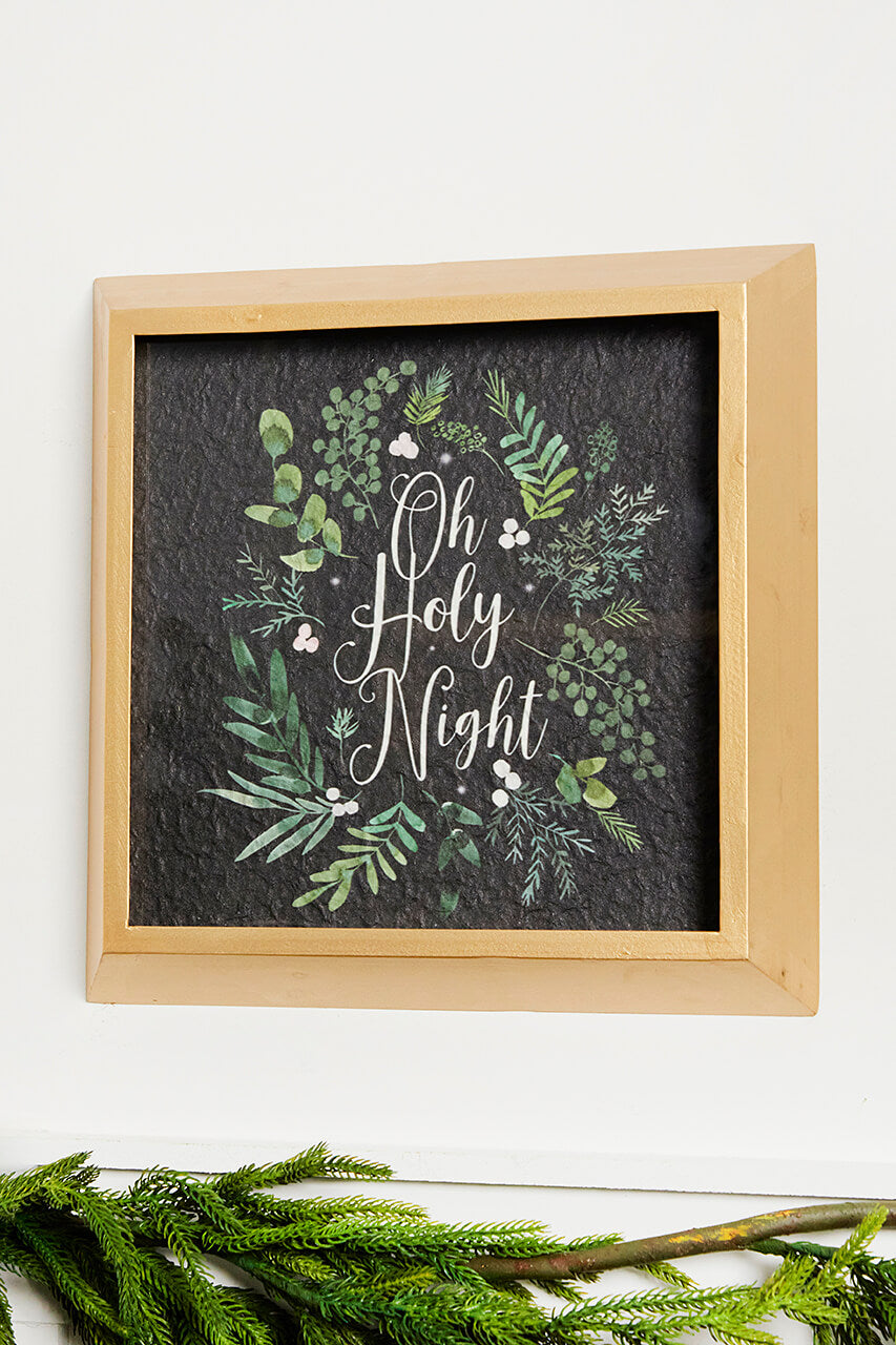 14” Botanical Wood Wall Decor