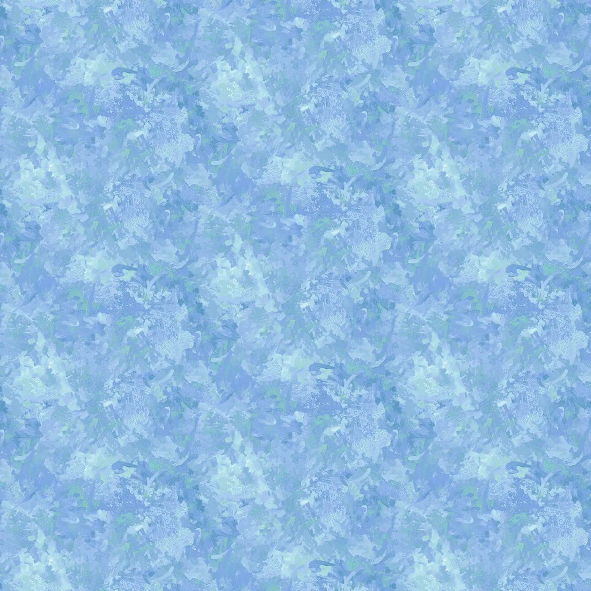 Cotton Print Fabric Chroma Blue Sea Breeze 44/45"