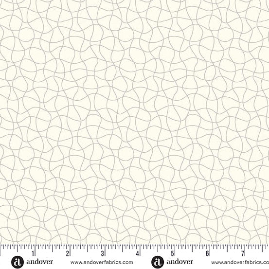 Cotton Wideback Fabric Chrome Drift Net Coastal Walk 108"