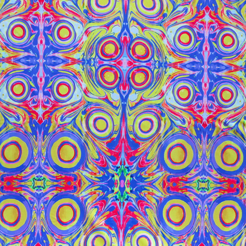 Nylon Spandex Swimsuit Fabric Circle Symmetry