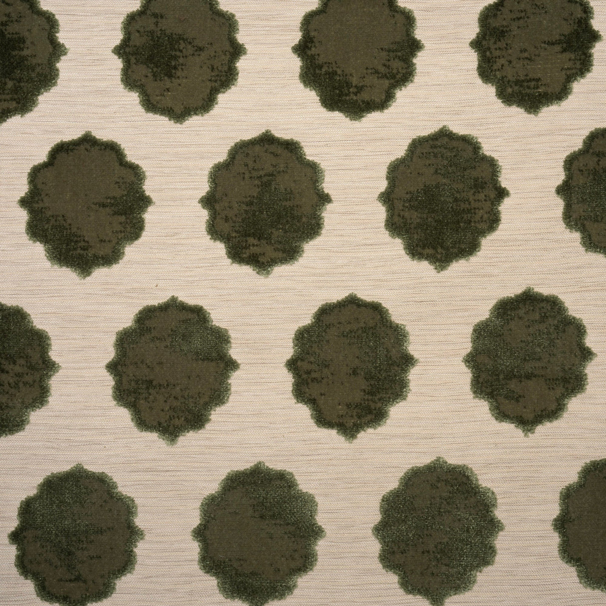 Cut Velvet Upholstery Fabric Claire Medallion by the Yard