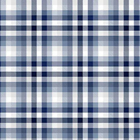Cloud Cuddle Plaid Blue Fabric per Yard
