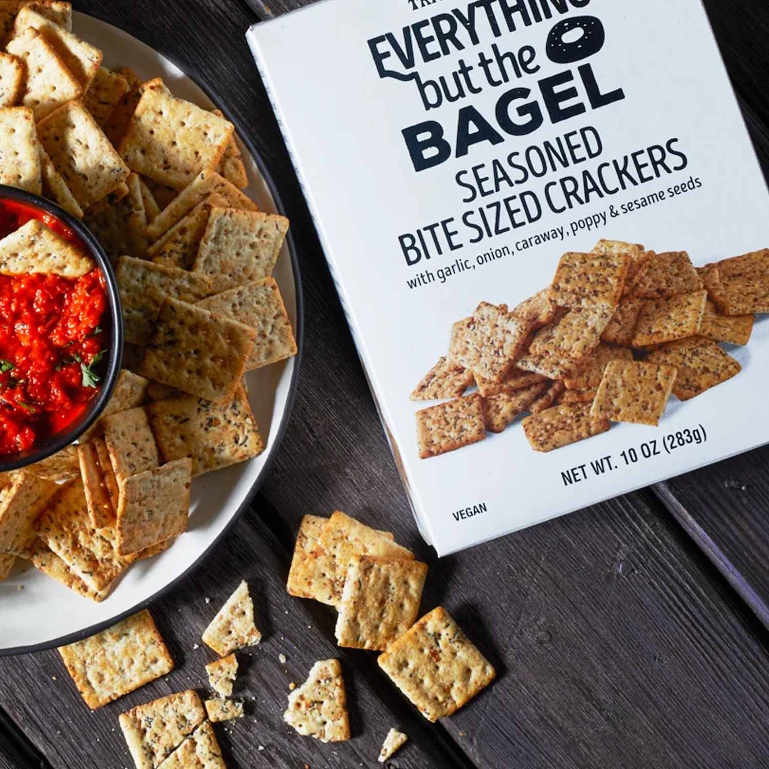 Trader Joe’s Everything but the Bagel Crackers 10 Oz