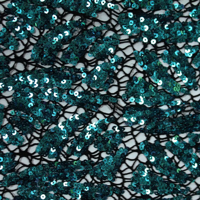 Sequin Lace Stretch Fabric
