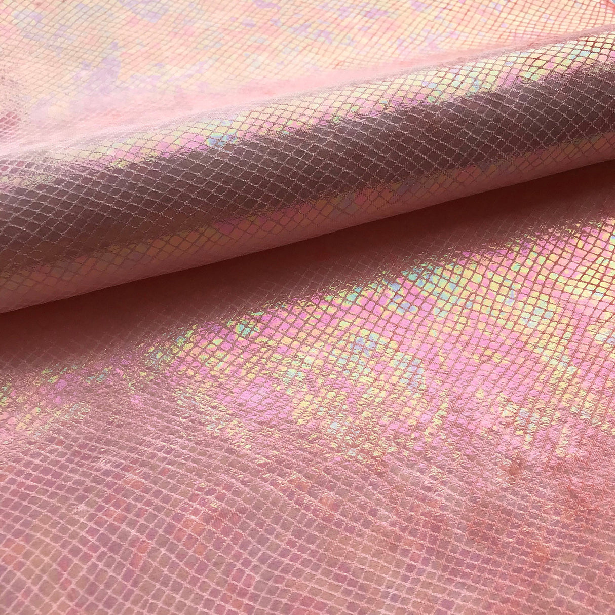 Cobra Foil Printed Stretch Velvet Fabric - Iridescent Foil Print, 58/60" Width (1 Yard)