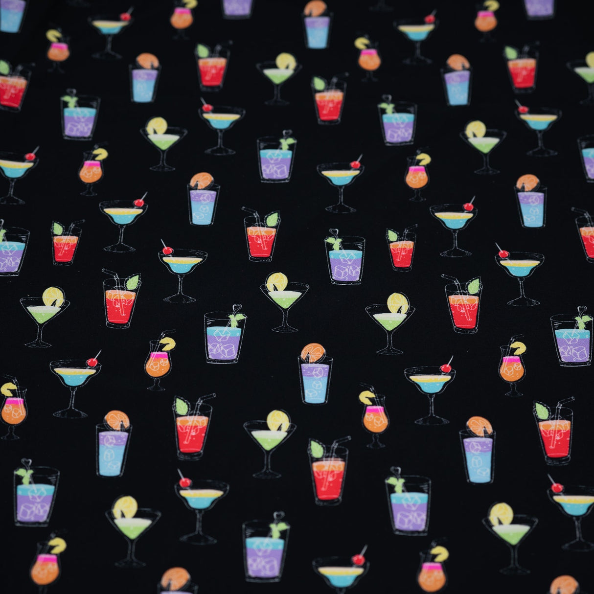 Printed Spandex Cocktail Hour Fabric