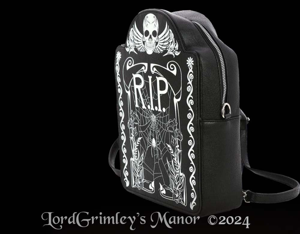 Glow in the Dark Tombstone - Mini Vinyl Backpack