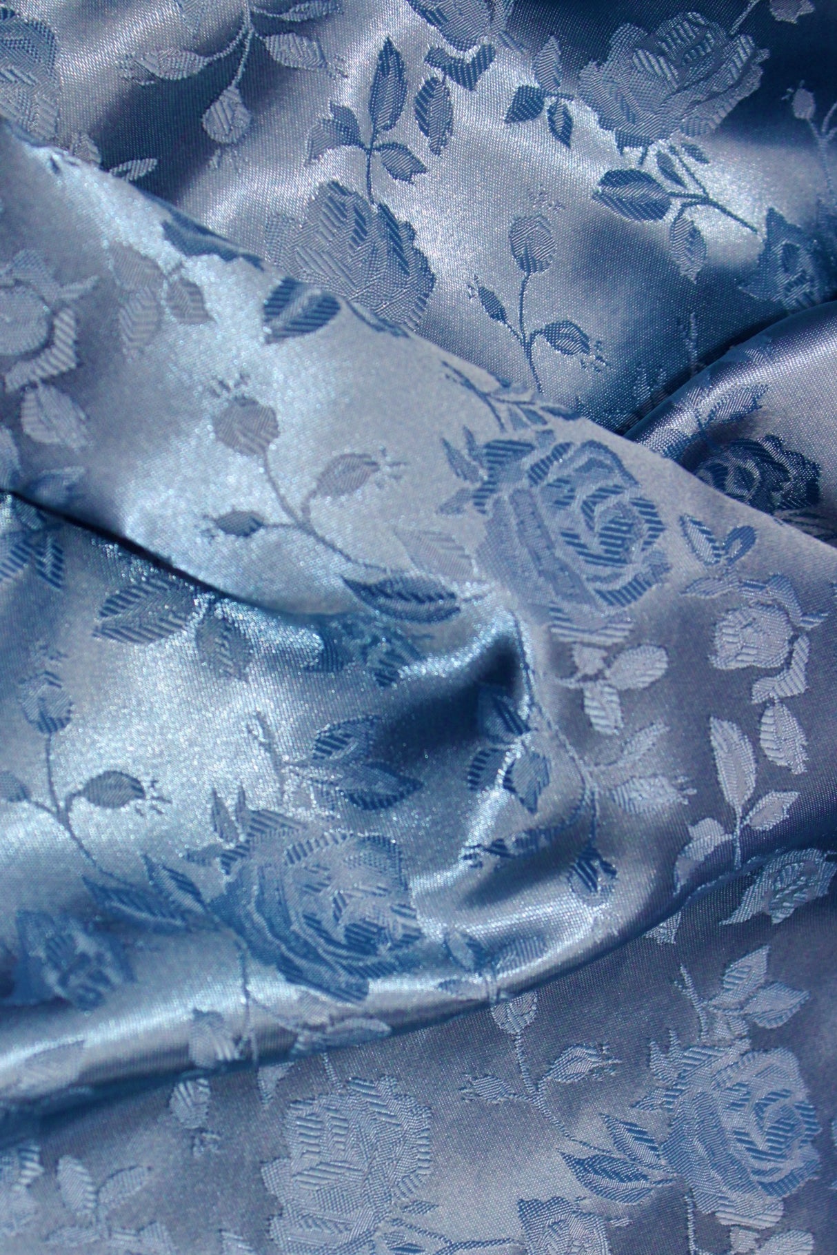 Coppen/Perri Polyester Fabric - Jacquard Satin, Reversible, 58"-60" Width (1 Yard)