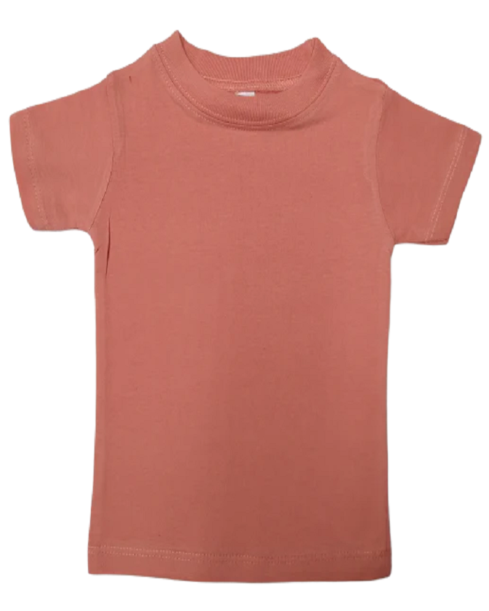Lucky Friends 801 Toddler Cotton Fabric - Coral, Toddler T-Shirt, 6 Months To 5T (1 Piece)