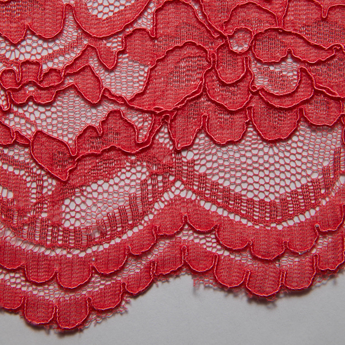 1 Yard Corded Raschel Lace Fabric with Elegant Floral Pattern, 52/54" Wide