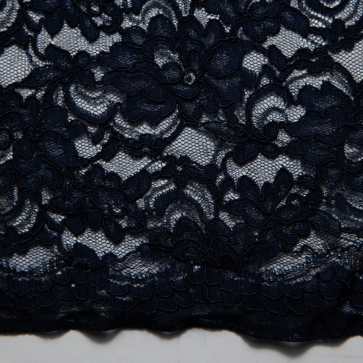 1 Yard Corded Raschel Lace Fabric with Elegant Floral Pattern, 52/54" Wide