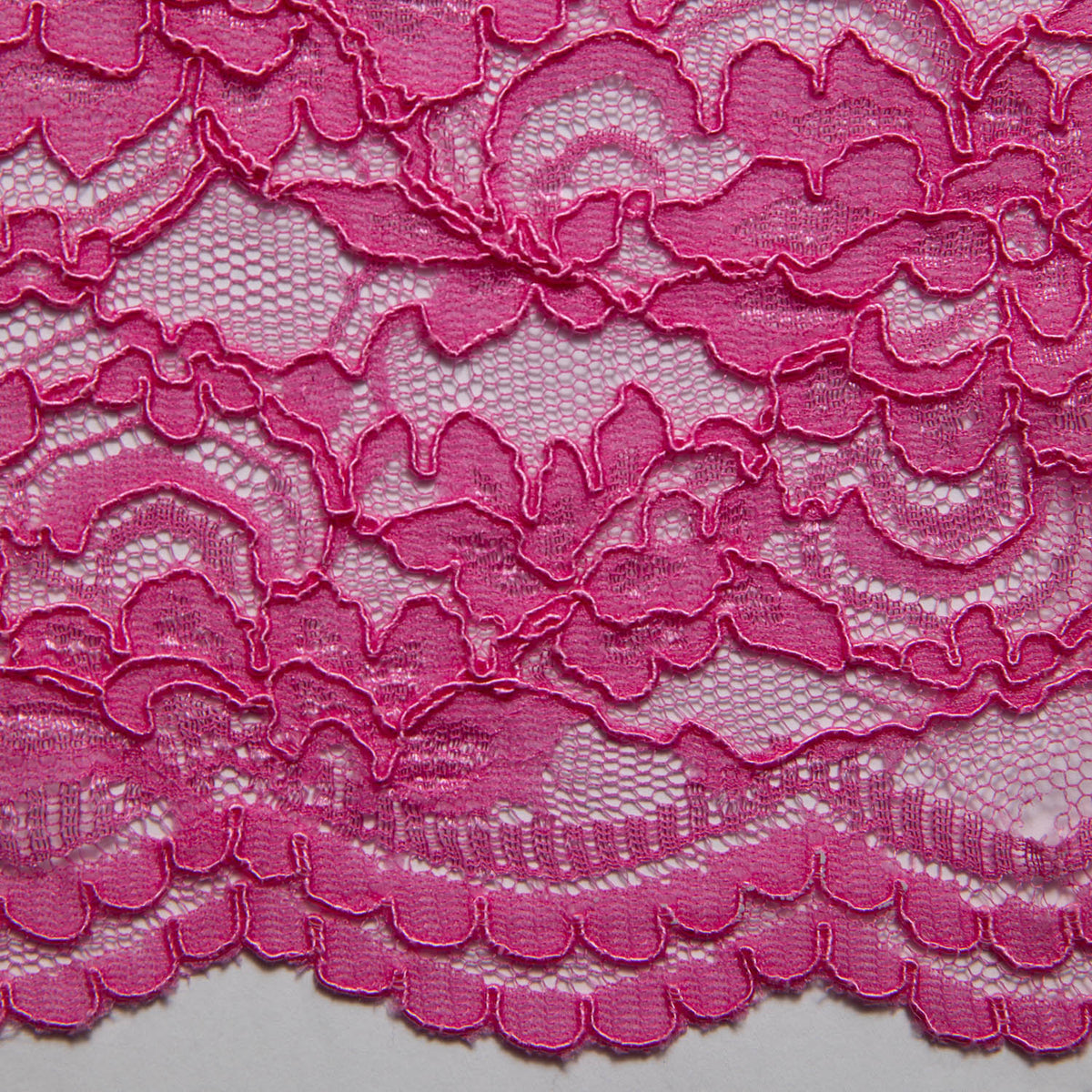 1 Yard Corded Raschel Lace Fabric with Elegant Floral Pattern, 52/54" Wide