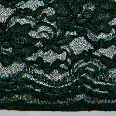 1 Yard Corded Raschel Lace Fabric with Elegant Floral Pattern, 52/54" Wide