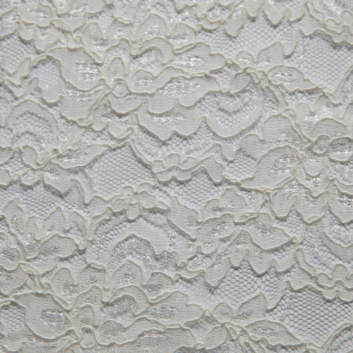 1 Yard Corded Raschel Lace Fabric with Elegant Floral Pattern, 52/54" Wide