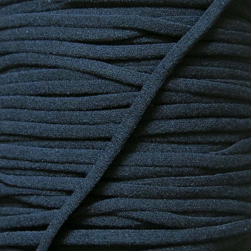 4mm Wide Black Soft Stretch Mask String