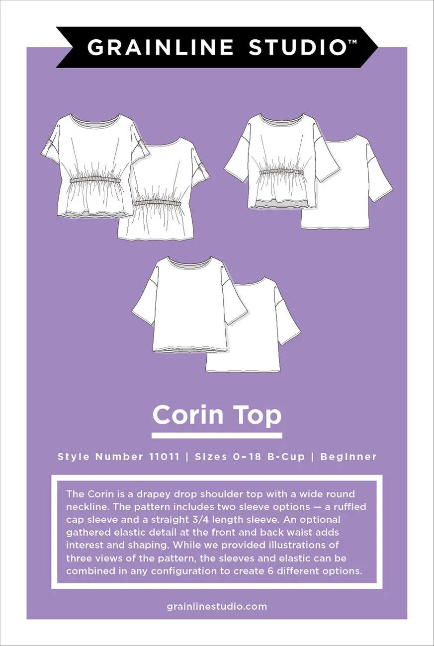 Printed Paper Pattern Corin Sizes 0-18