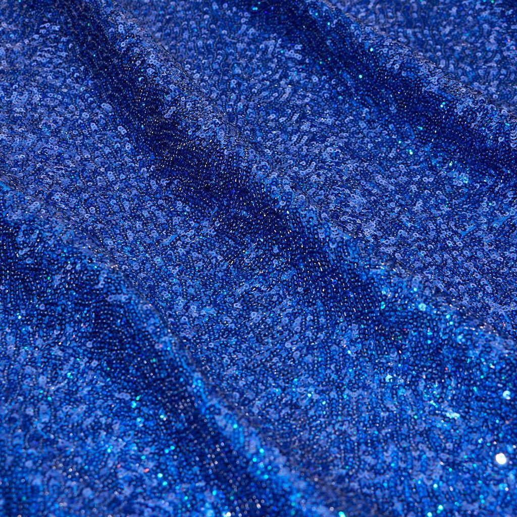 Cosmic GLOW Nylon Spandex Sequin Fabric - Embroidered Holographic Micro Sequins, 51/52" Width, 4-Way Stretch (1 Yard)