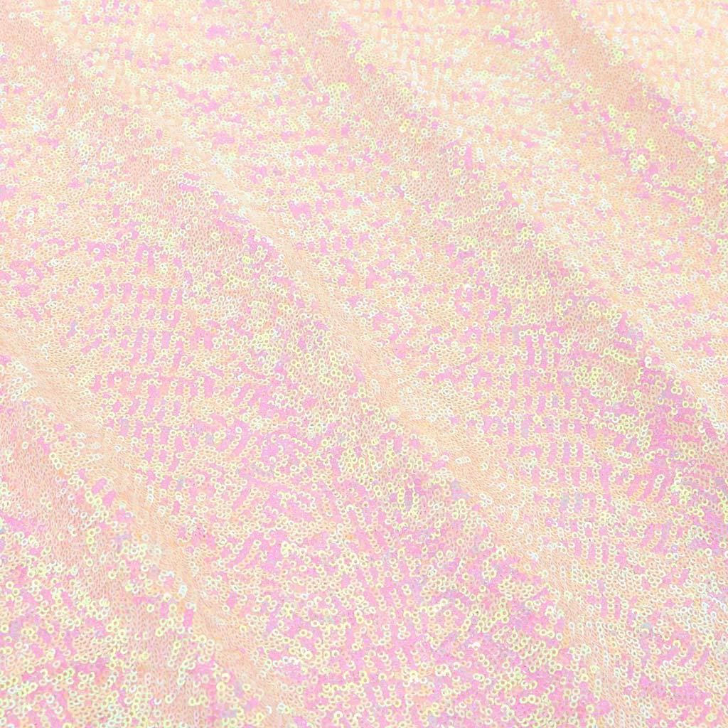 Cosmic Pearl Nylon Spandex Sequin Fabric - Embroidered Pearlescent Micro Sequins, 51/52" Width, 4-Way Stretch (1 Yard)