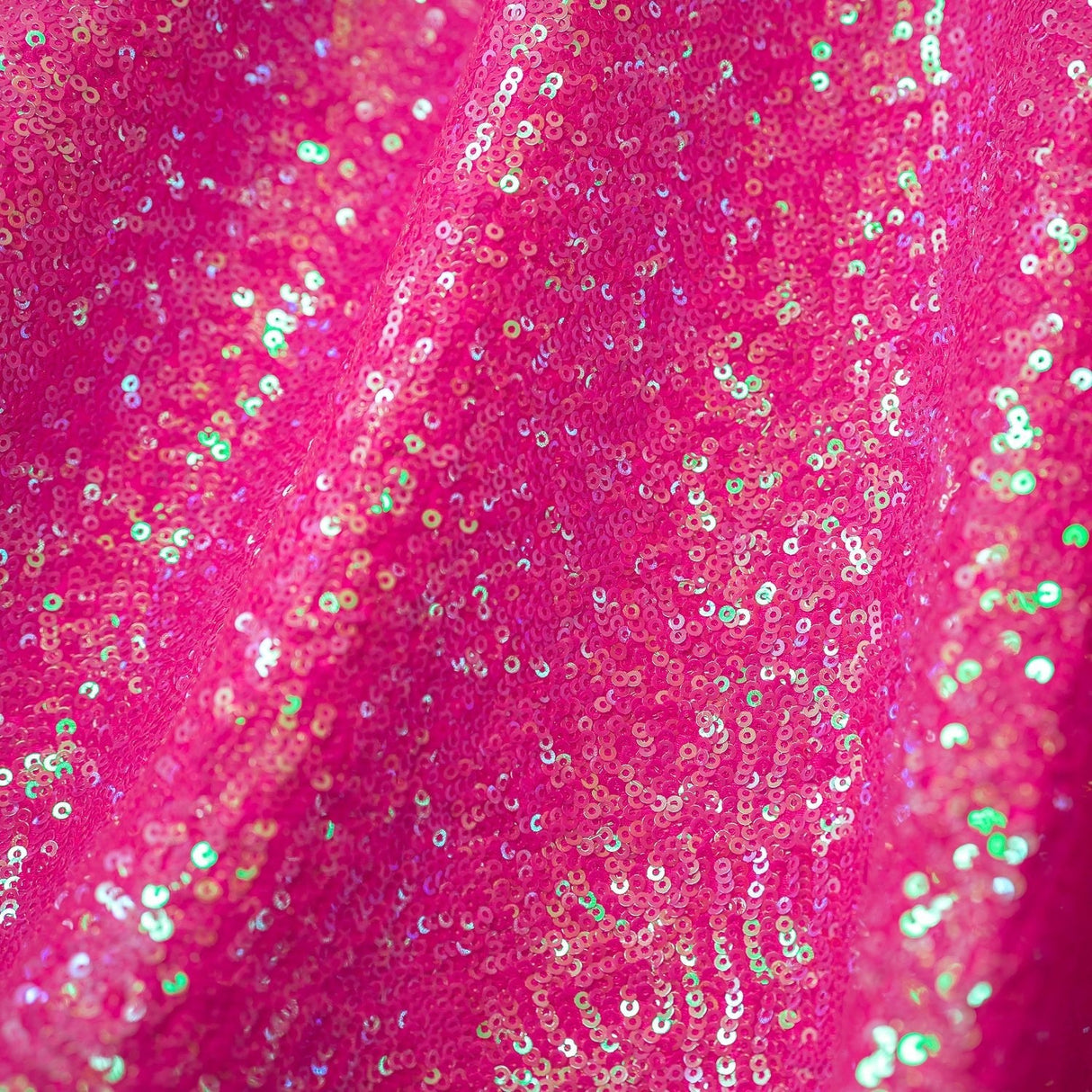 Cosmic Pearl Nylon Spandex Sequin Fabric - Embroidered Pearlescent Micro Sequins, 51/52" Width, 4-Way Stretch (1 Yard)