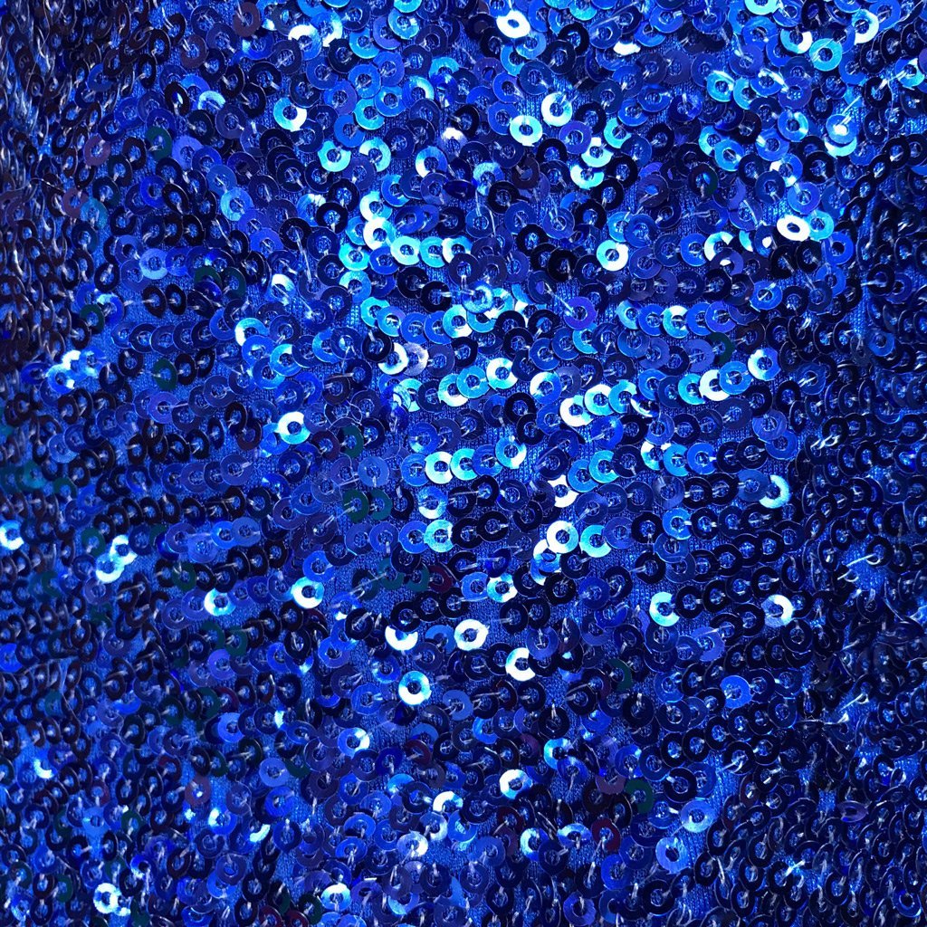 Cosmic Nylon Spandex Sequin Fabric - Embroidered Micro Sequins, 51/52" Width, 4-Way Stretch (1 Yard)