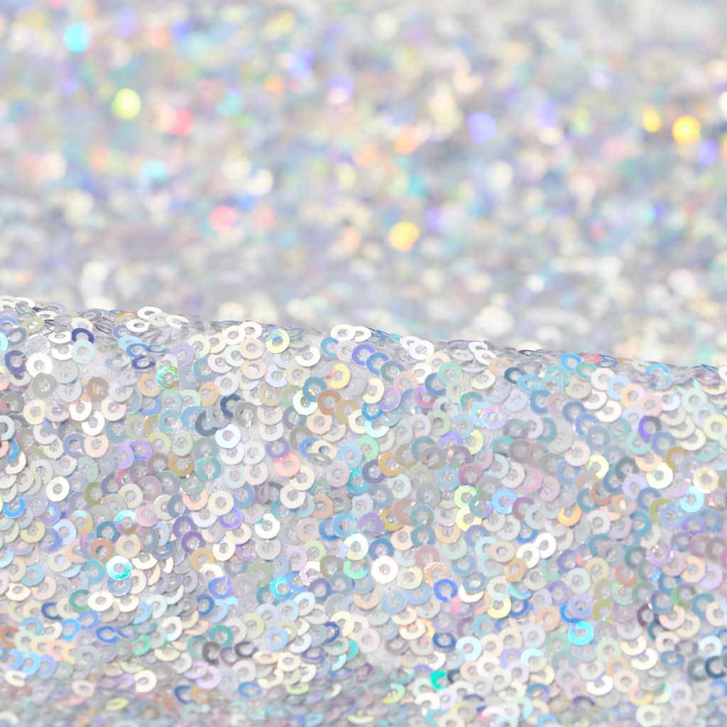 Cosmic X Nylon Spandex Sequin Fabric - Iridescent Micro Sequins, 51/52" Width (1 Yard)