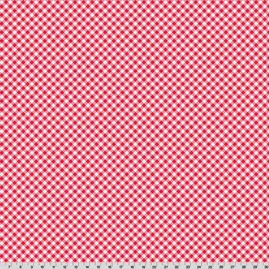 Quilting Cuddle Gingham Candy Apple Fabric