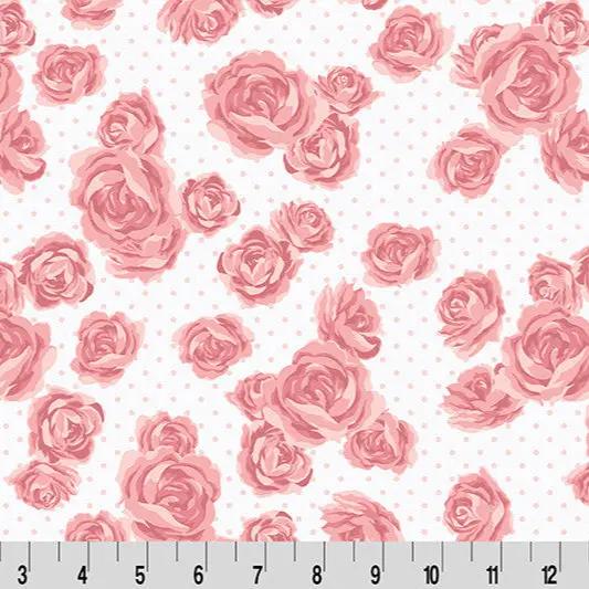 Quilting Cuddle Fabric Cottage Rose Lane Mayfair Seashell