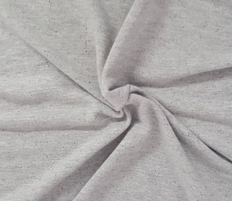French Terry Knit Gray Black Yarn Dye