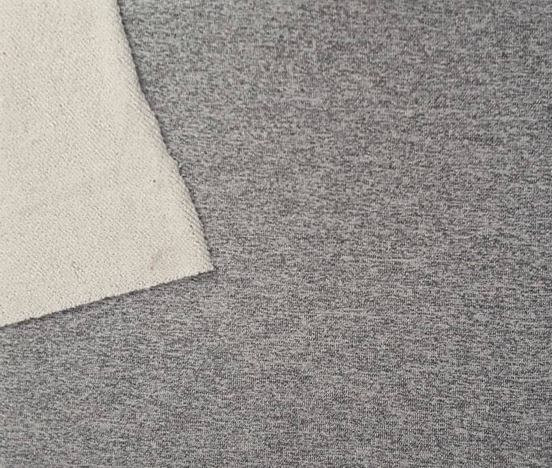 French Terry Knit Heather Gray
