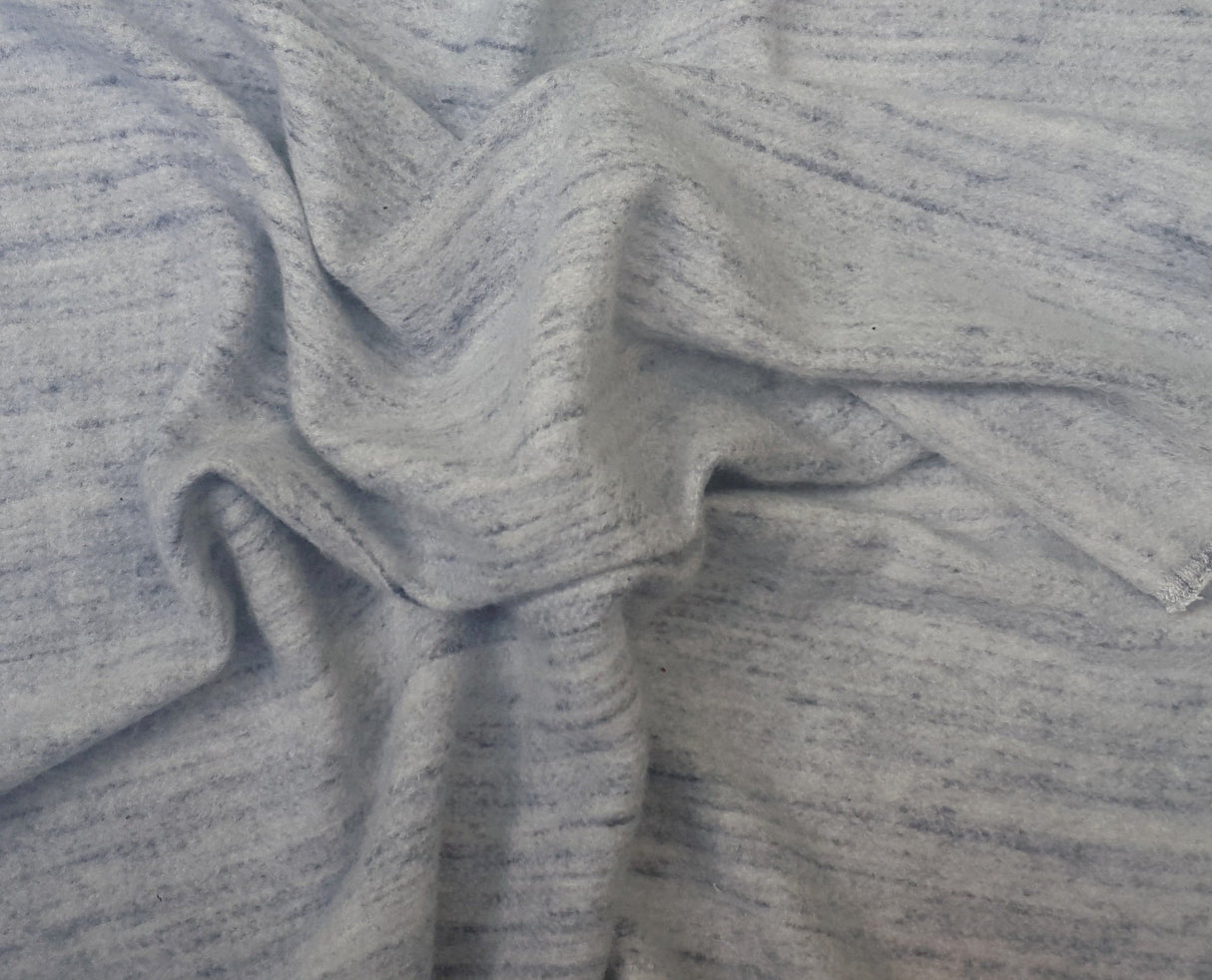 Cotton Fleece Denim Streaks Knit