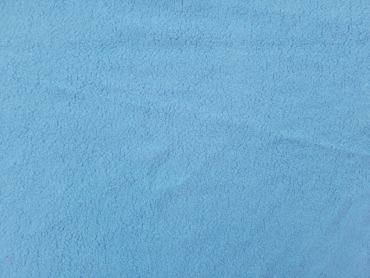 Cotton Sherpa Fleece Baby Blue