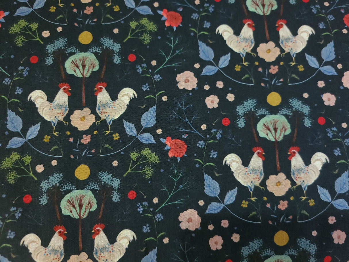 Quilting Cotton Country Roosters Timeless Treasures