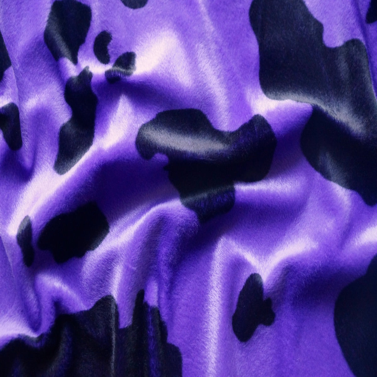 Faux Fur Cow Print Velboa Fabric