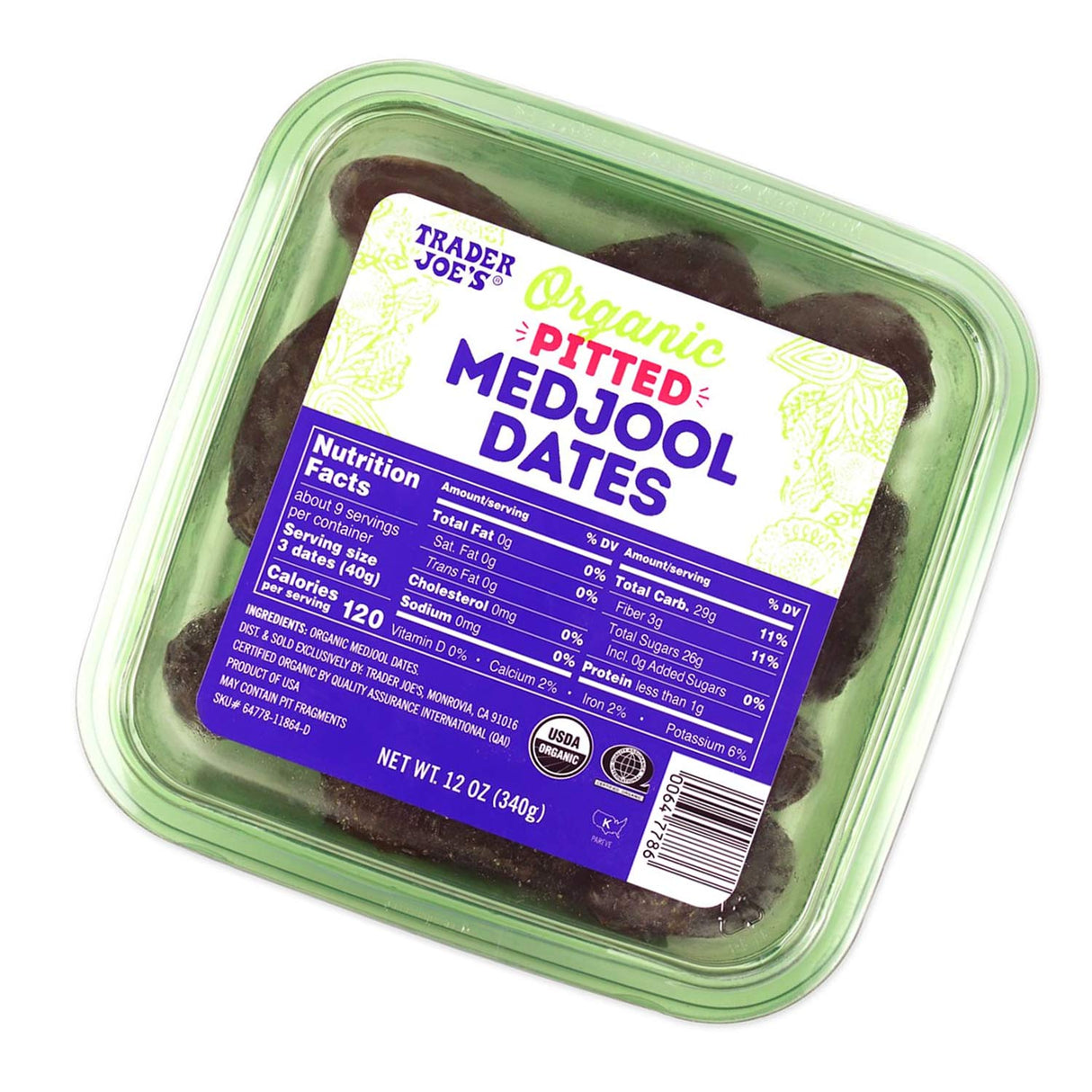 ট্রেডার জো'স অর্গানিক মেডজুল খেজুর
