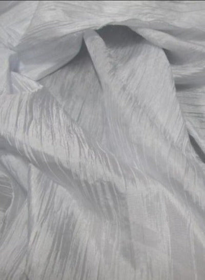 1 Yard Crease Crushed Taffeta Fabric 54 Inches Wide Accordion Texture for Event Décor