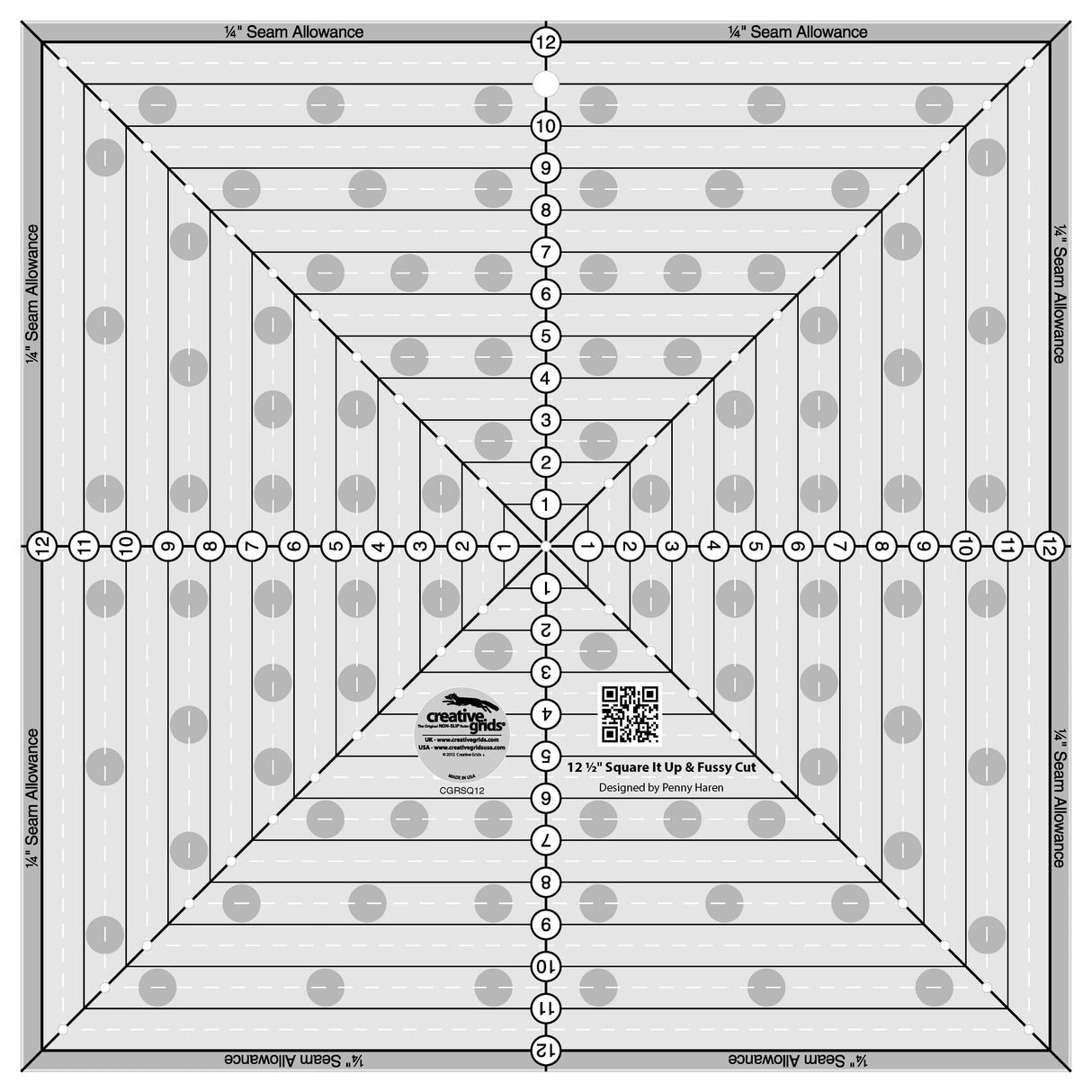 Quilt Ruler 12-1/2in Square It Up