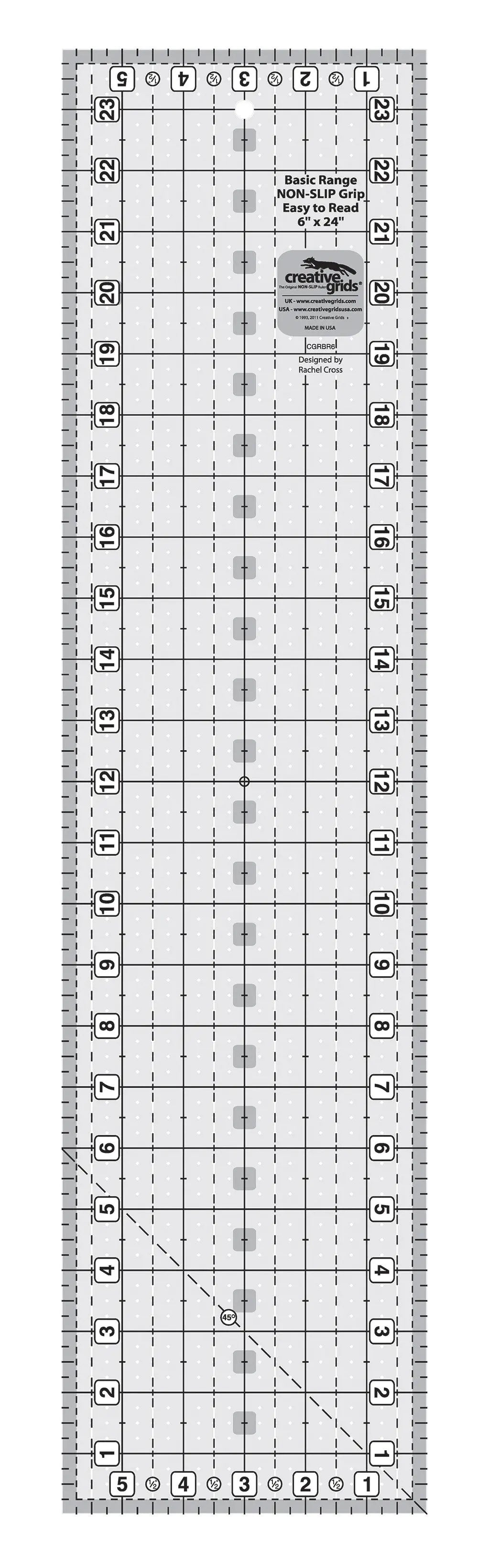Quilt Ruler 6in x 24in Rectangle