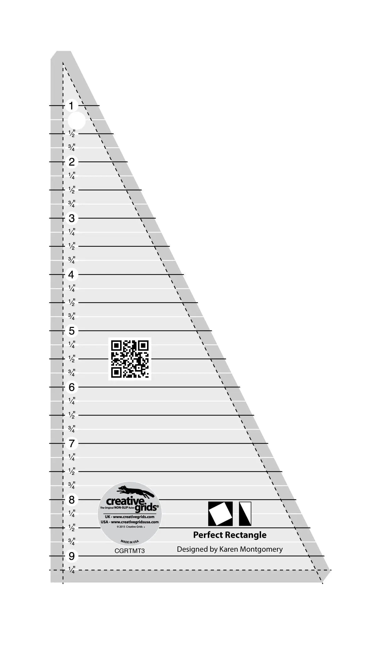 Quilt Ruler Creative Grids Perfect Rectangle 9-1/2in