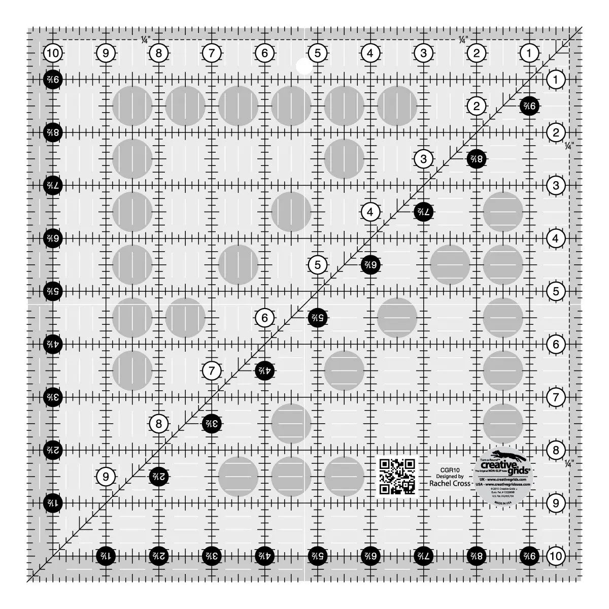 Quilt Ruler 10-1/2in Creative Grids