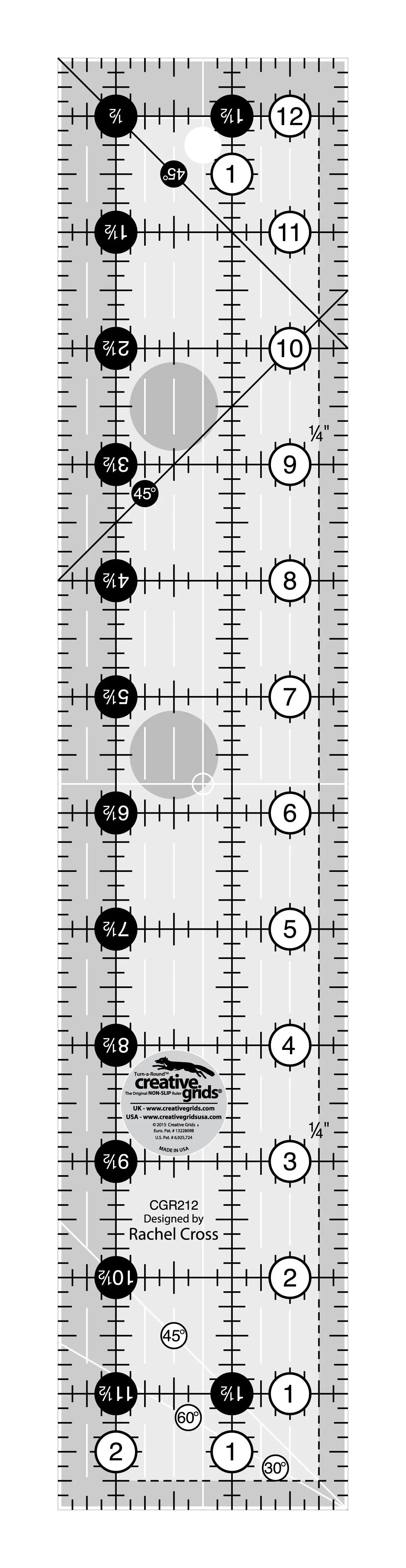Quilt Ruler 2-1/2in x 12-1/2in