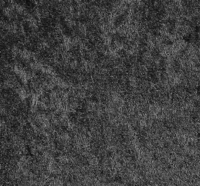 Crushed Panne Velour Polyester Fabric - Charcoal, Crushed Finish, 58/60" Width