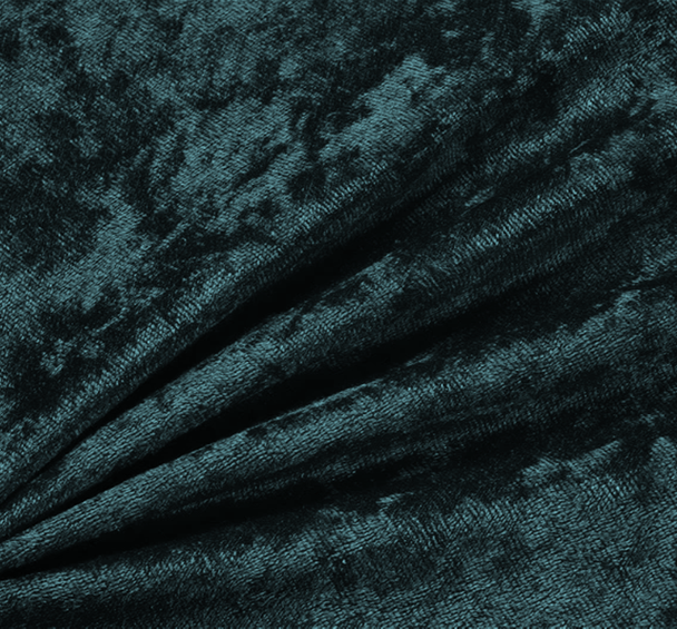 1 Yard Crushed Panne Velour Hunter Green 58/60" Wide Polyester Stretch Fabric for Dresses & Decor