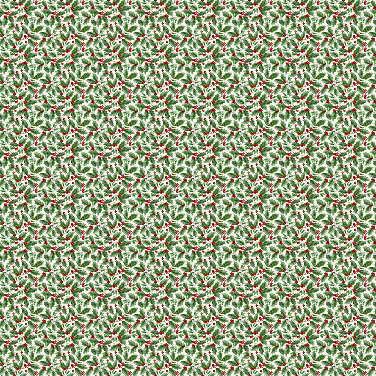 Quilting Cotton Highland Heart Christmas Floral Northcott