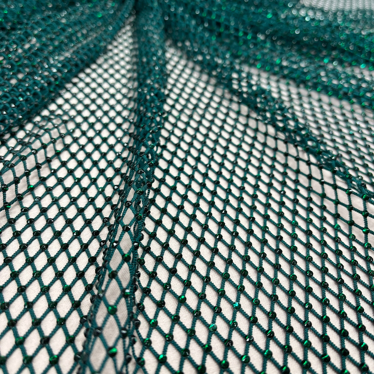 Diamond Fishnet 4-Way Stretch Fabric