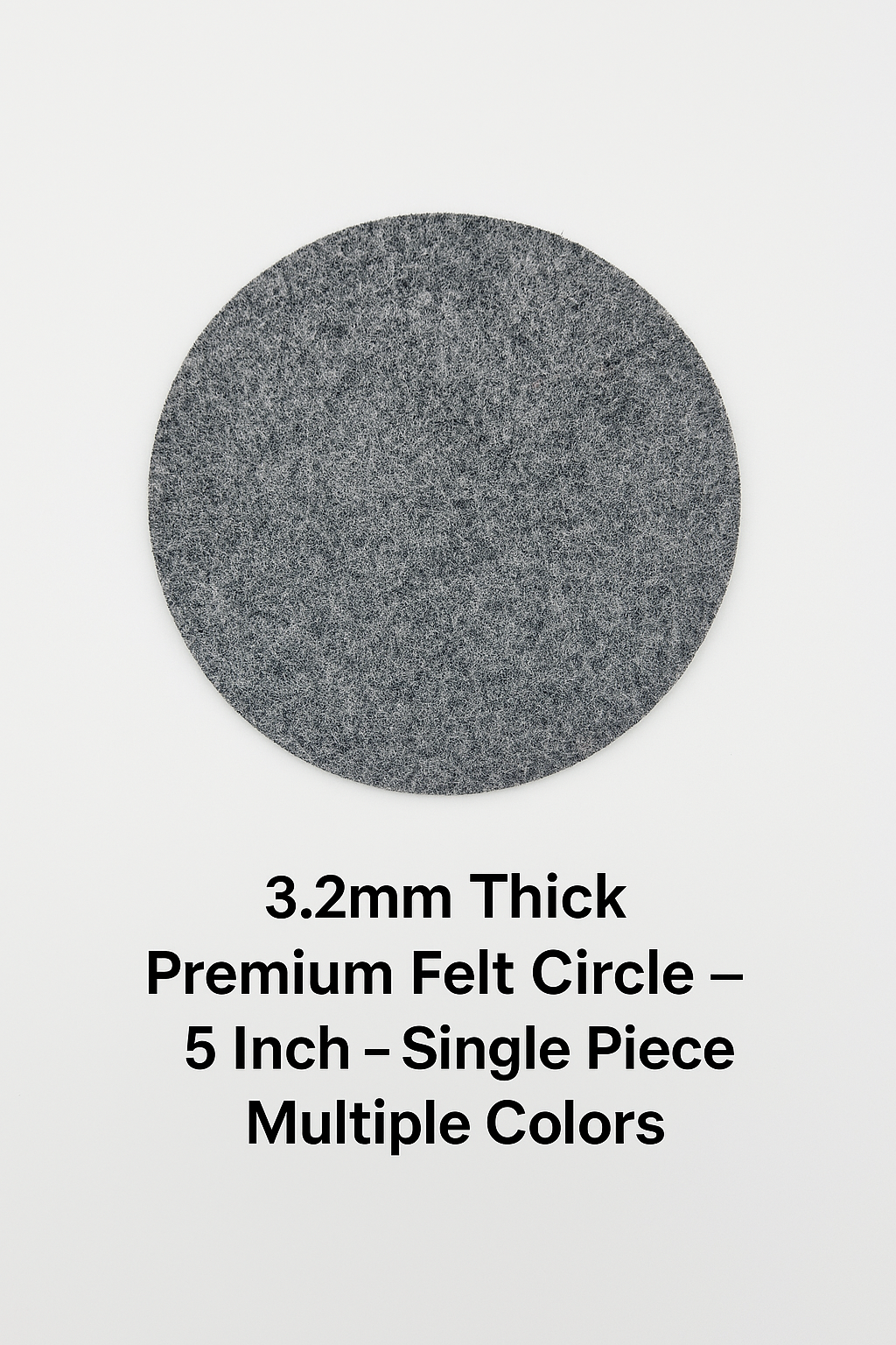 Acrylic Felt Circles 5 Inch Pack of 5